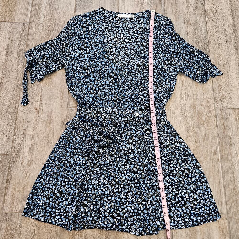 Faithfull the Brand Oslo Dress Women 6 Blossom Village Blue Floral Boho Romantic - Picture 5 of 14